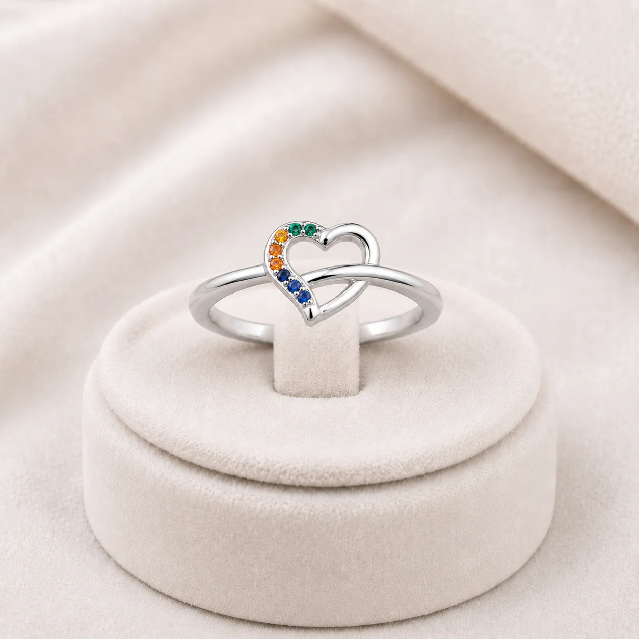 Stone Heart Ring