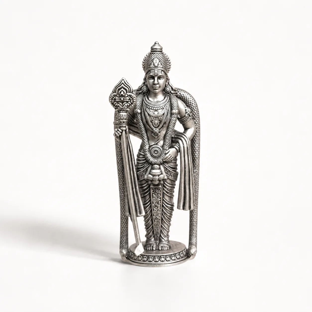SILVER MURUGAR STATUE